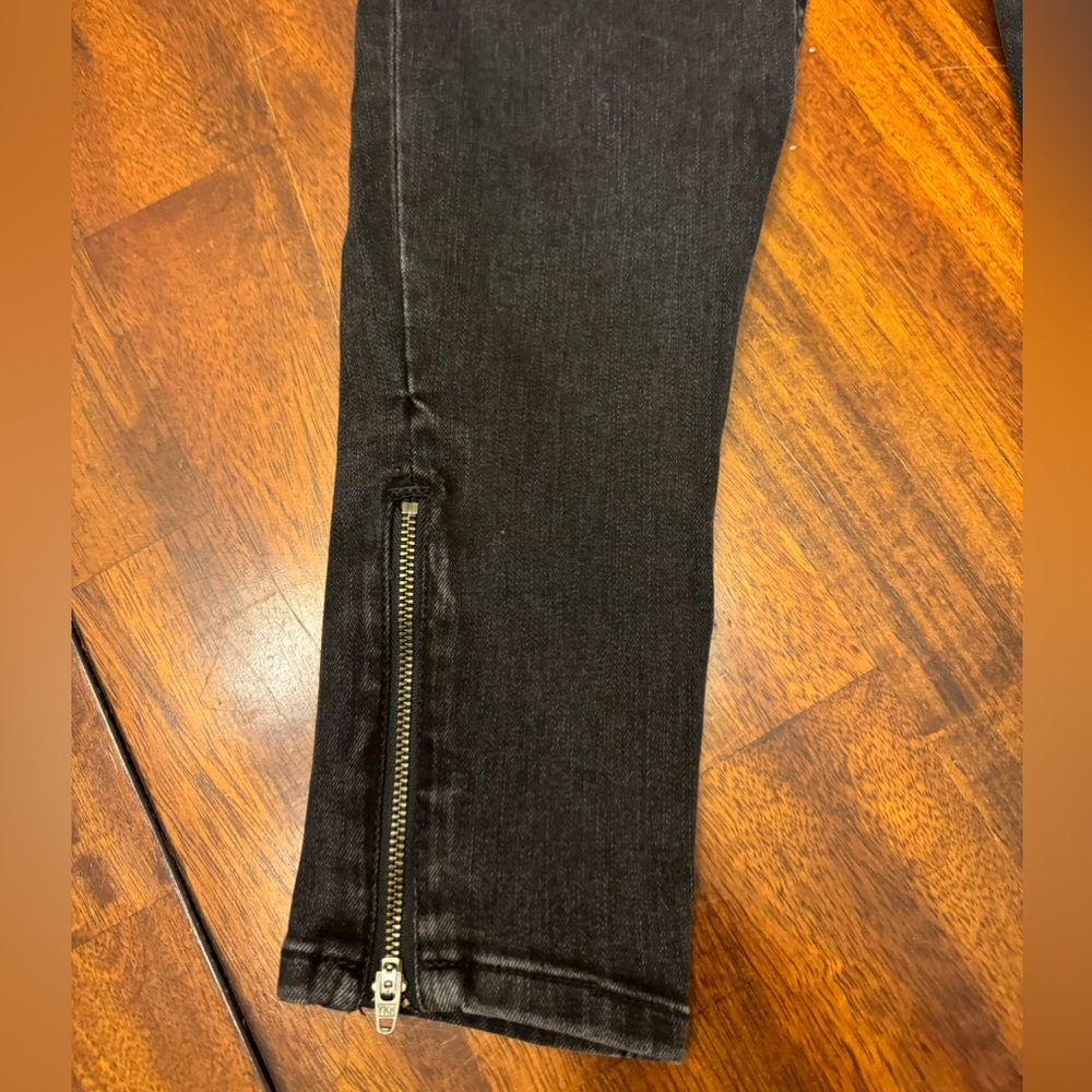 Ralph Lauren black jeans 10P petite average skinny jeans zipper - Picture 3 of 11